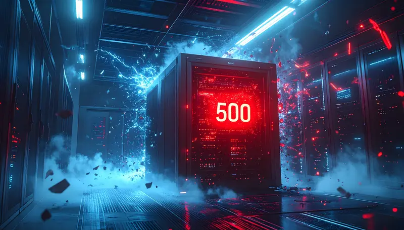 500 Internal Server Error beheben - Server überfordert mit Fehlermeldungen und gestörten Datenströmen